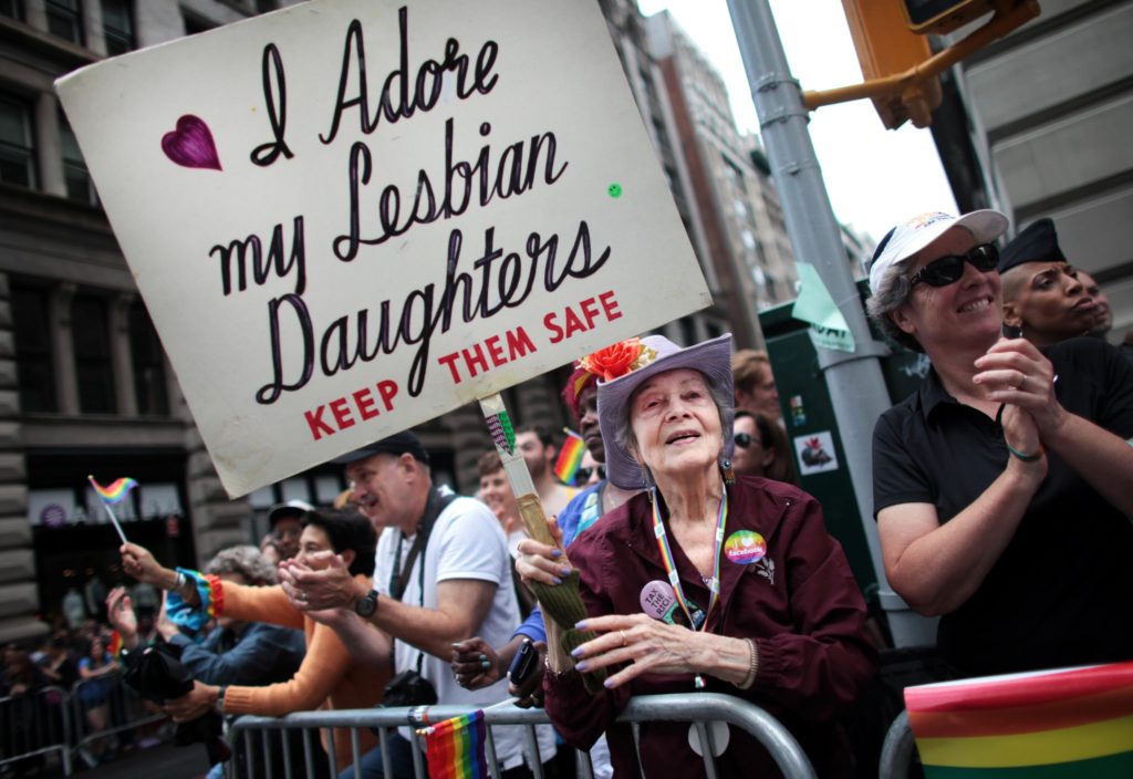 Frances Goldin, NYC Pride March 2015