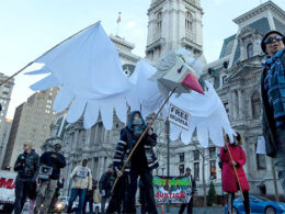 Protest for Mumia Abu-Jamal in Philadelphia