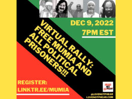 December 9, 2022, Virtual Workshop on Mumia Abu-Jamal.